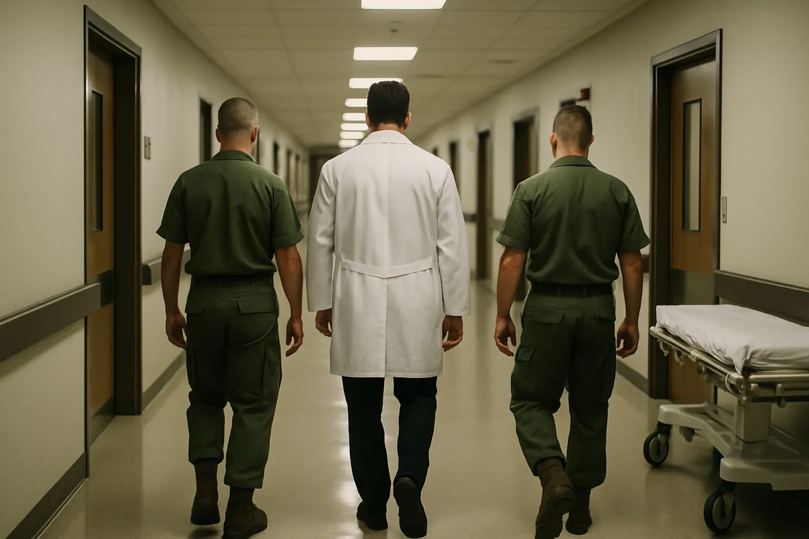 Profissional de saúde em ambiente hospitalar militar, referência para a carreira de médico militar