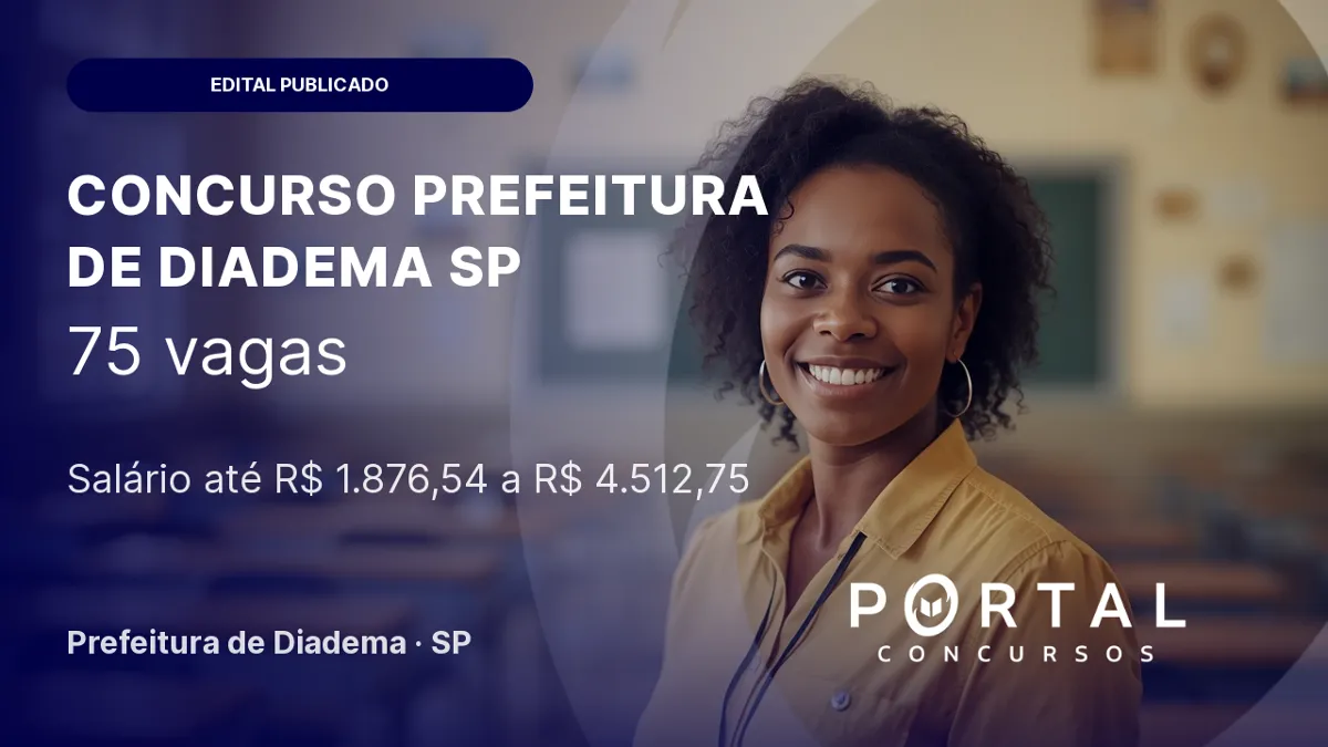 Concurso da Prefeitura de Diadema SP: edital publicado!