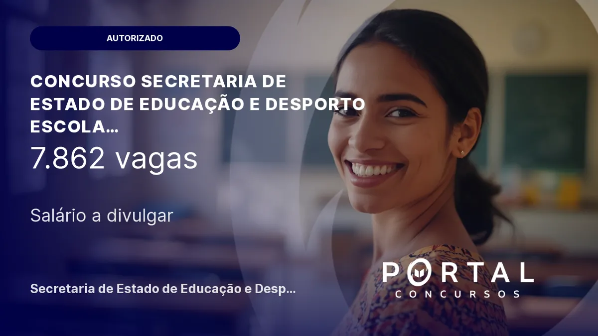 Concurso Seduc AM 2026: autorizado com 7.862 vagas 