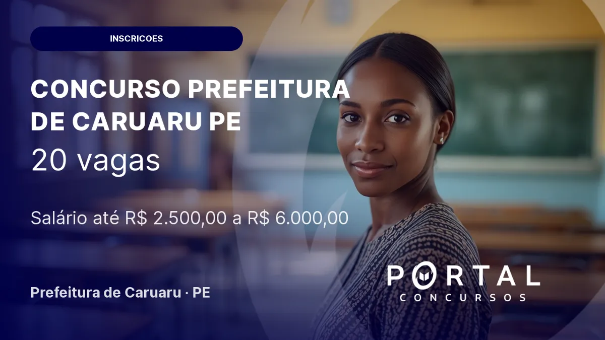 Concurso Prefeitura de Caruaru - PE para auditores e analistas fiscais
