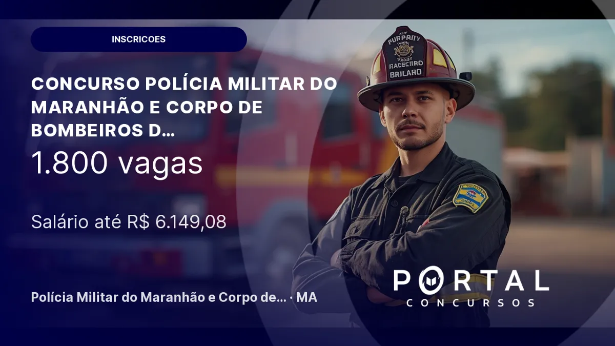 Últimas horas para inscrição nos concursos PM e Bombeiros MA