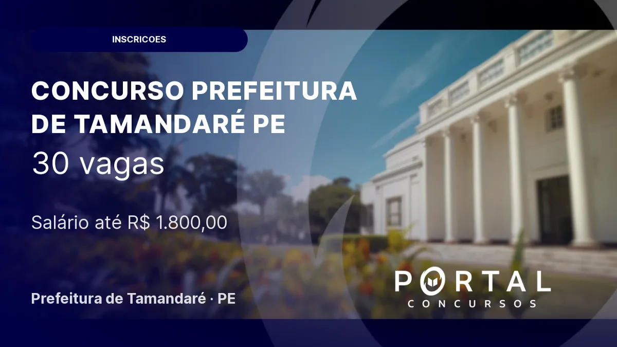 Concurso Prefeitura de Tamandaré PE: 30 vagas para Guarda Civil