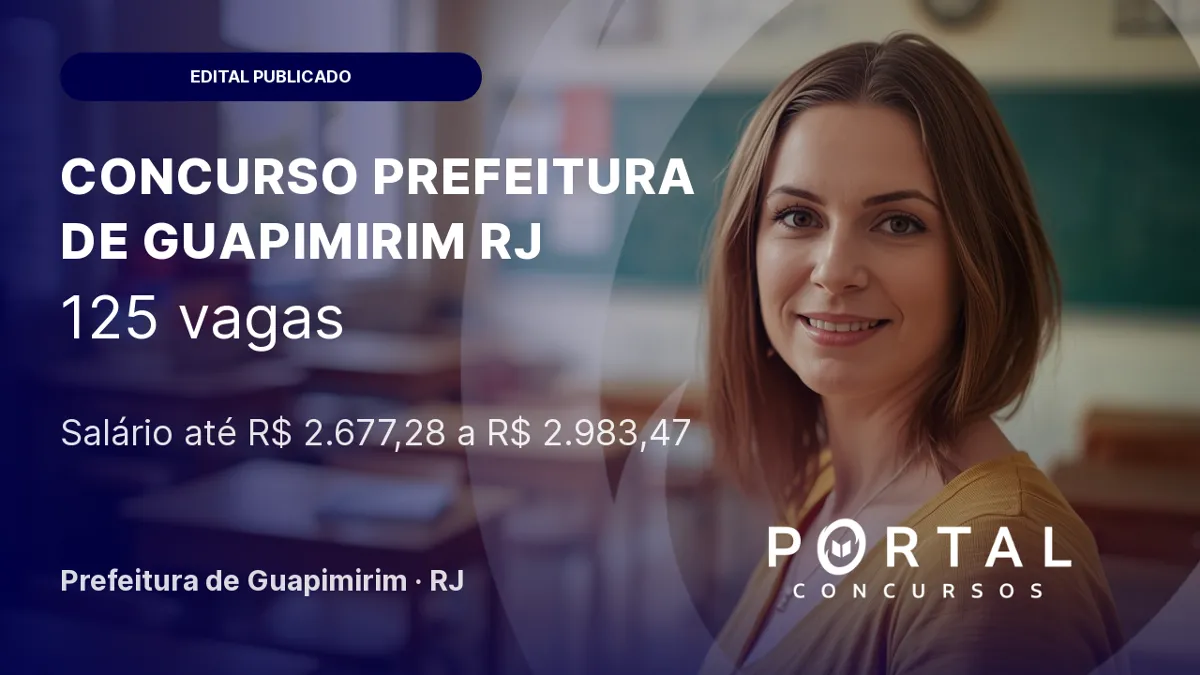 Concurso Prefeitura de Guapimirim RJ: edital para professores
