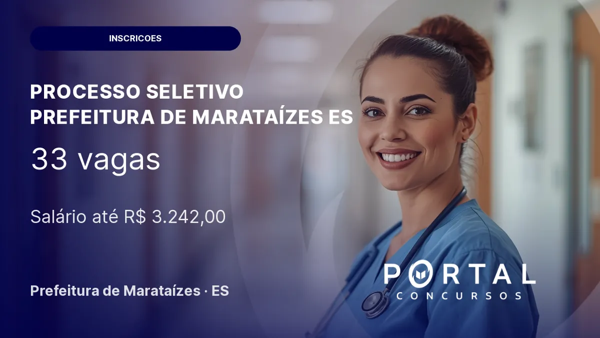 Inscrições abertas para Agente Comunitário de Saúde em Marataízes/ES