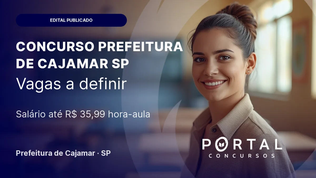 Concurso Cajamar SP Educação: edital para cadastro reserva