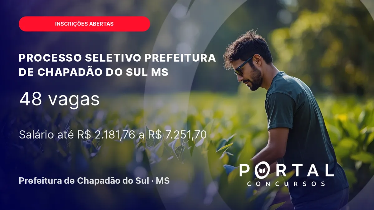 Processo Seletivo Prefeitura de Chapadão do Sul MS 2026