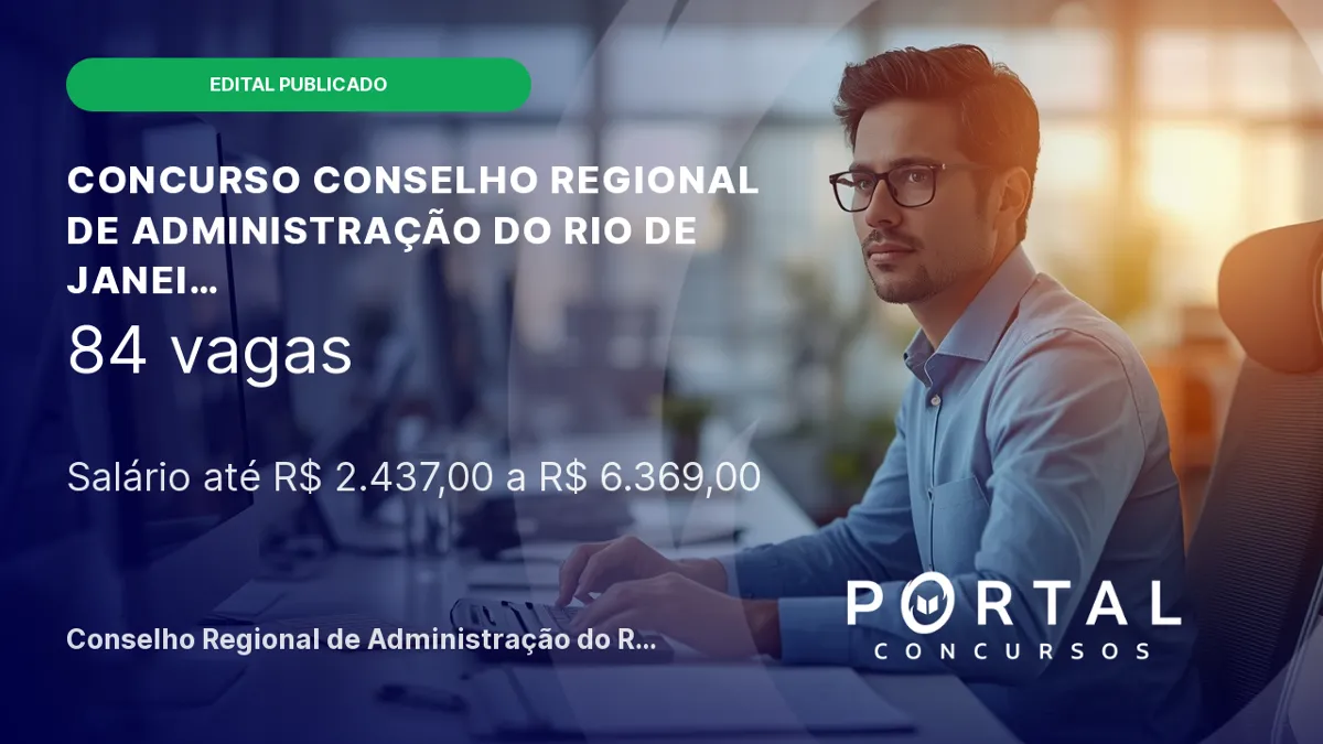 Concurso CRA/RJ 2026: edital publicado com 84 vagas