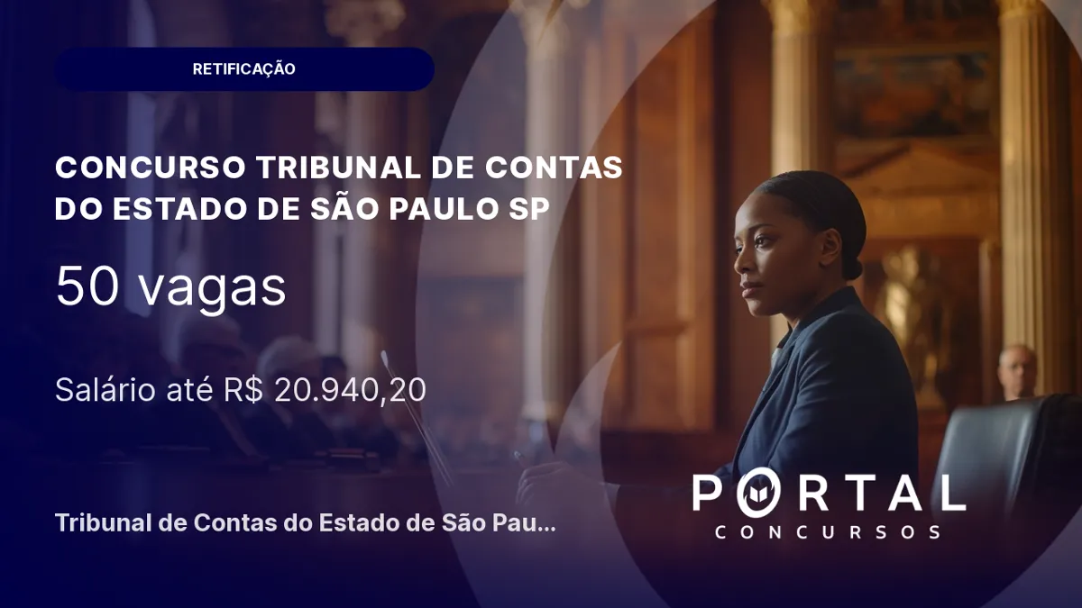 Retificação no concurso do TCE-SP para Auditor de Controle Externo