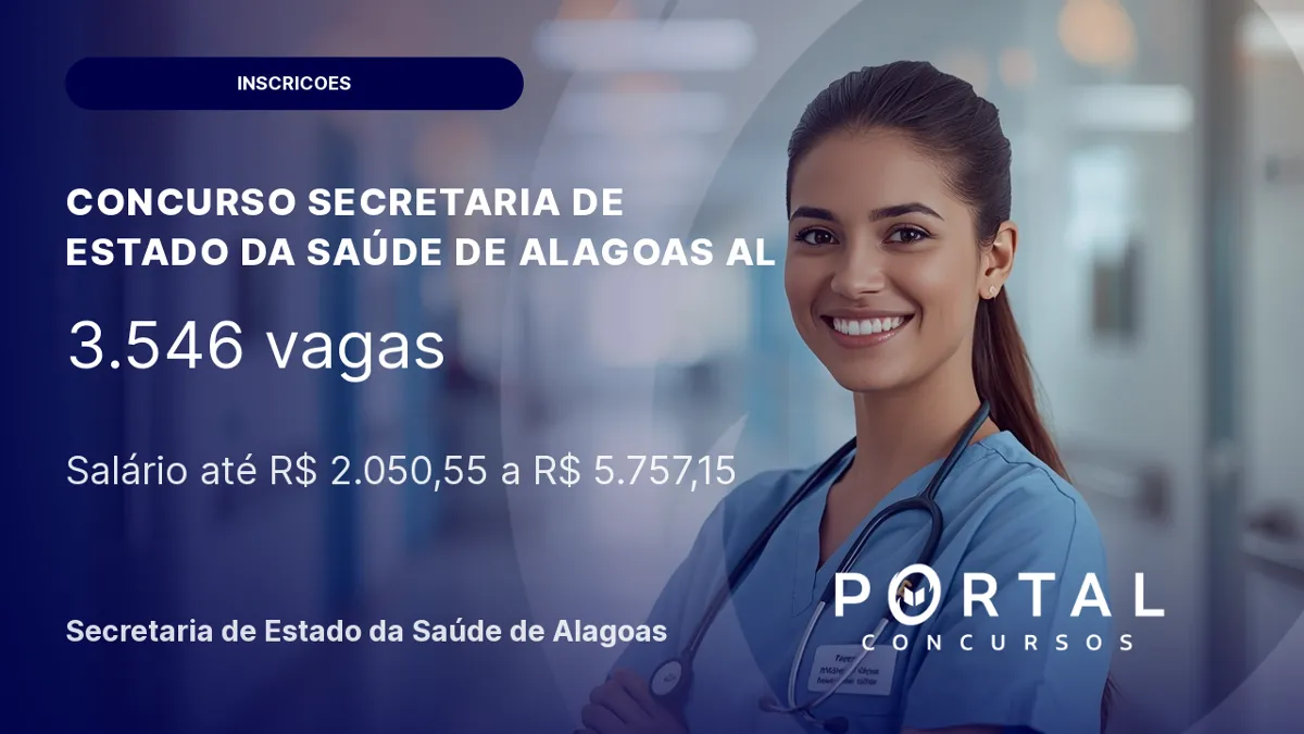 Concurso SESAU AL 2026: detalhes da prova objetiva