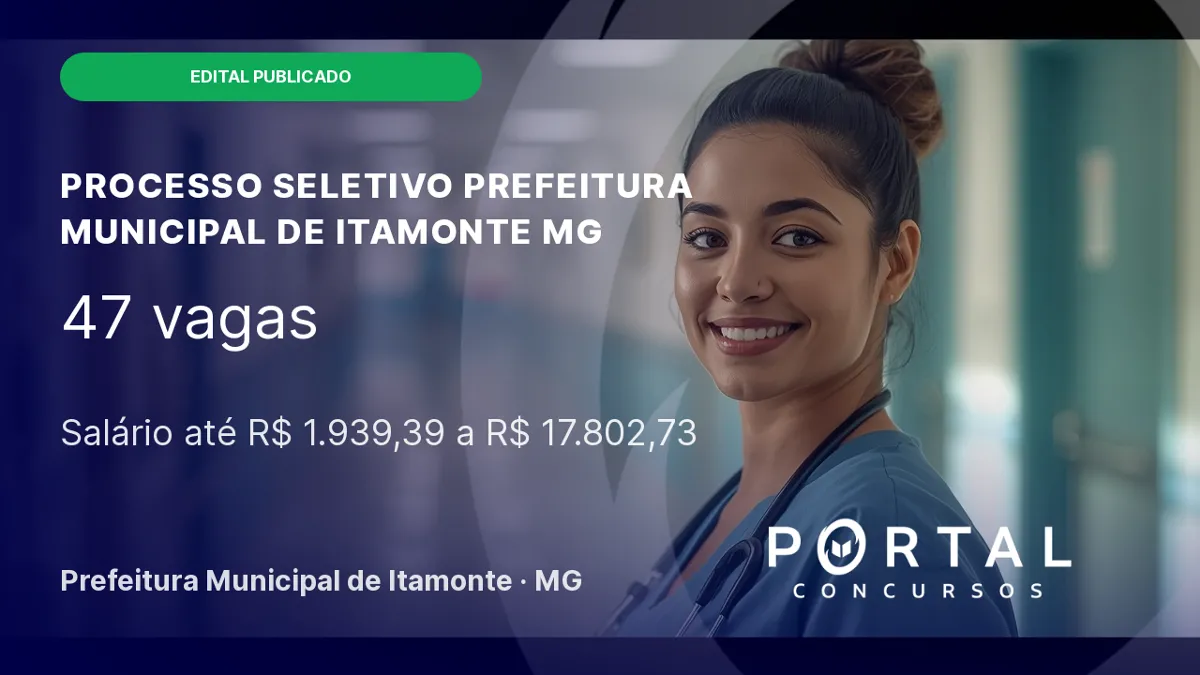 Processo Seletivo Prefeitura de Itamonte/ MG 2026