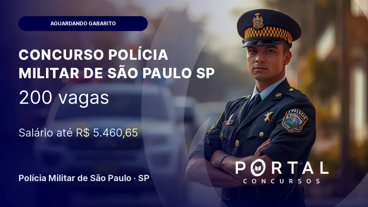 Concurso PM SP: Gabaritos do CFO 2026 em breve