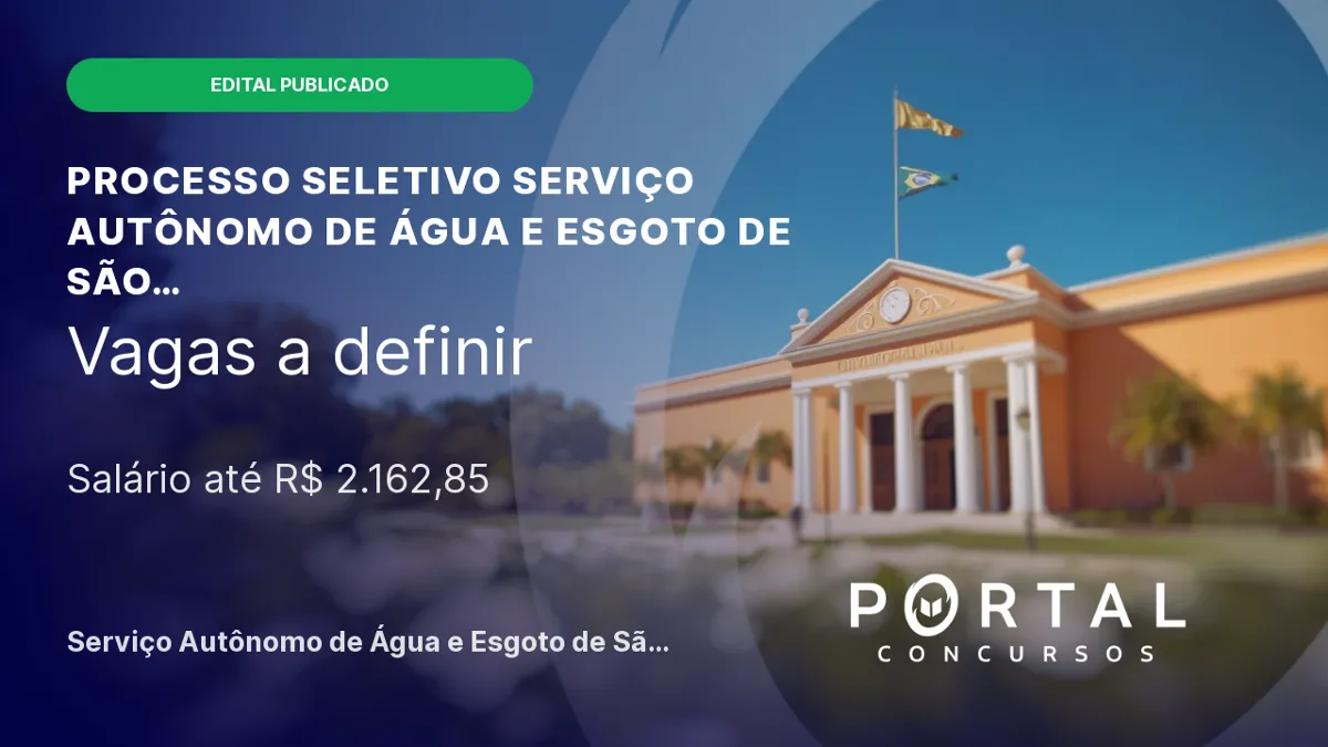 Processo seletivo SAAE São Gabriel do Oeste (MS) para Motorista