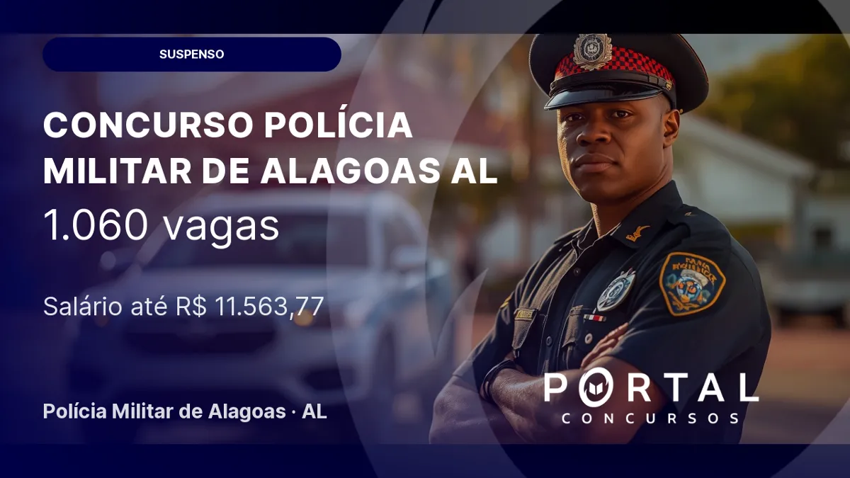 Concurso PM AL: Diretrizes após suspensão das provas