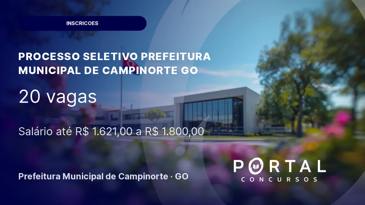 Processo seletivo Prefeitura de Campinorte GO 2026