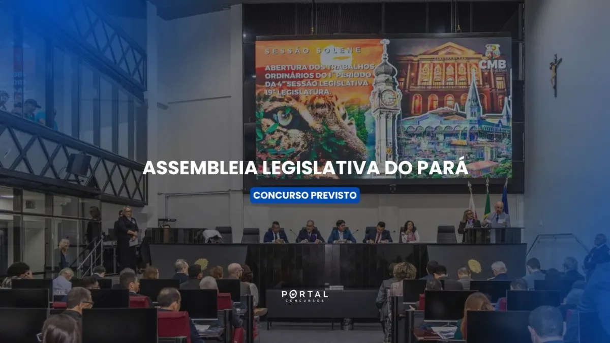Concurso ALEPA 2026: banca definida, edital iminente com iniciais de R$ 3,2 Mil