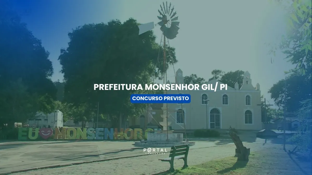 Concurso Prefeitura de Monsenhor Gil (PI): comissão formada para novo edital