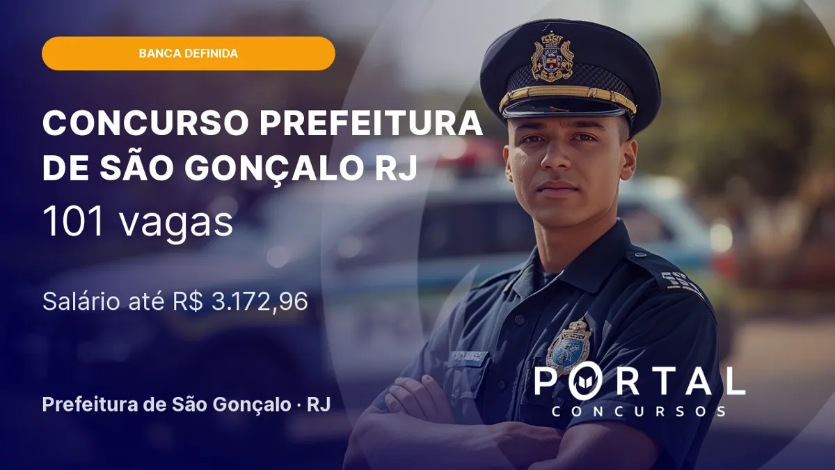 Concurso Guarda de São Gonçalo RJ: edital previsto para setembro