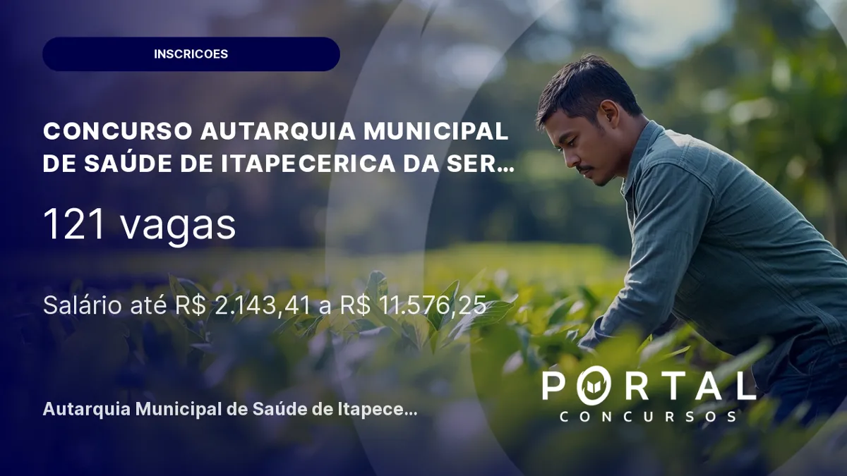 Concurso AMS Itapecerica da Serra SP: edital publicado