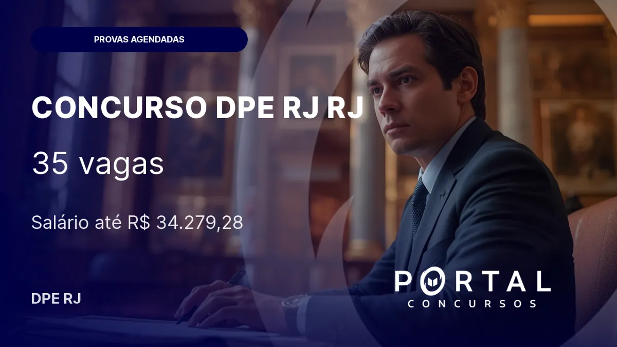 Concurso DPE RJ: 7.560 inscritos para defensor público