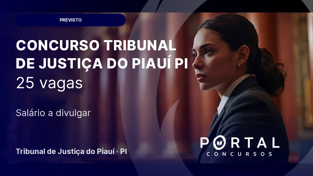 Concurso TJ PI previsto para 2027