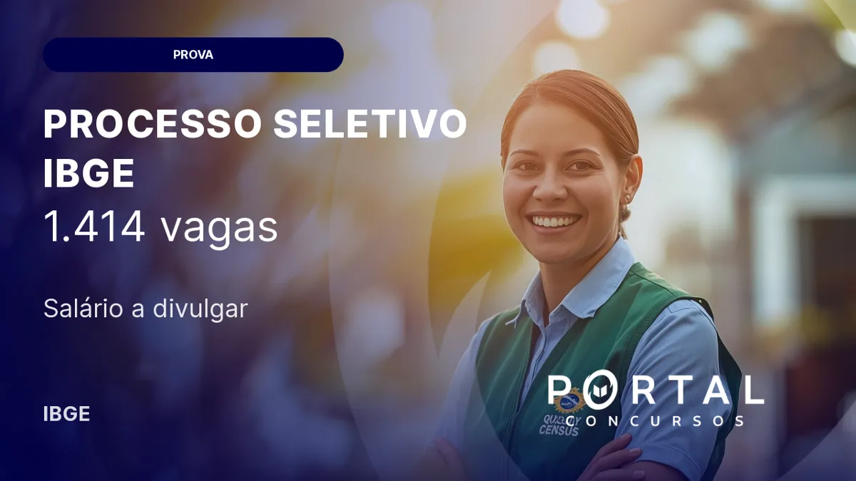 Concurso IBGE: 89.672 inscritos para 1.414 vagas temporárias