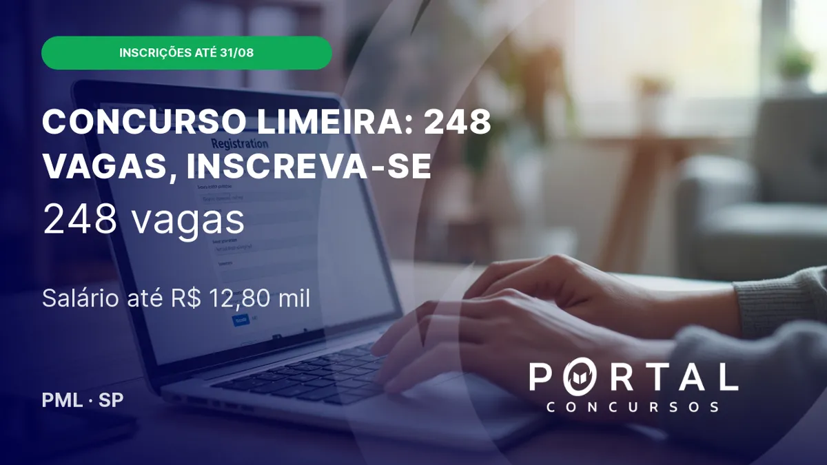 Concurso Limeira (SP): edital publicado com 248 vagas