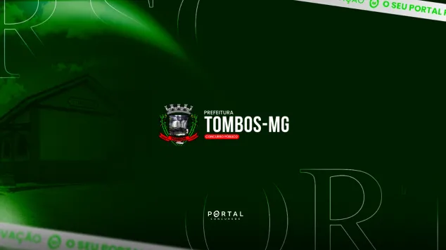 Concurso Tombos MG: edital publicado com 106 vagas imediatas e salários de até R$ 10,2 mil