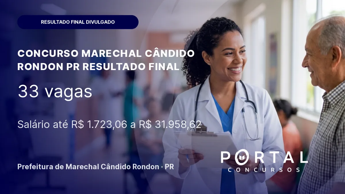 Concurso Marechal Cândido Rondon/PR resultado final