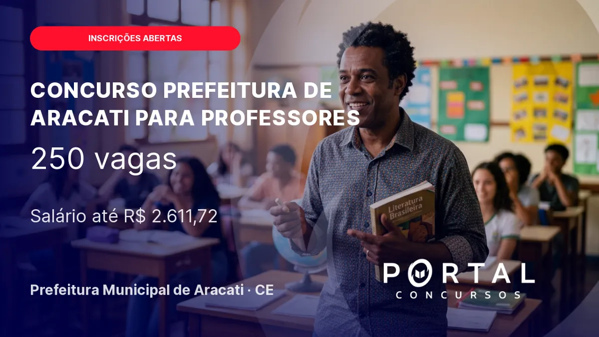 Concurso Prefeitura de Aracati para professores