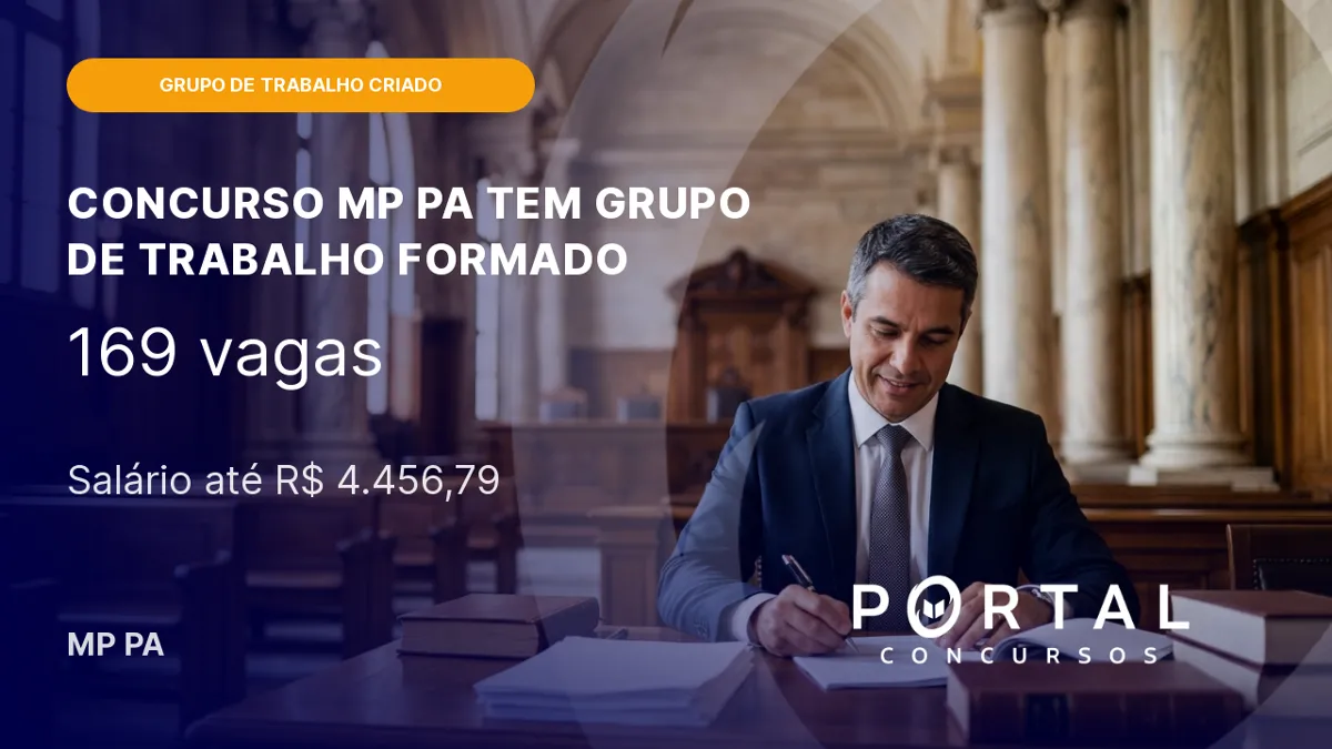 Concurso MP PA com edital previsto: grupo de trabalho formado!