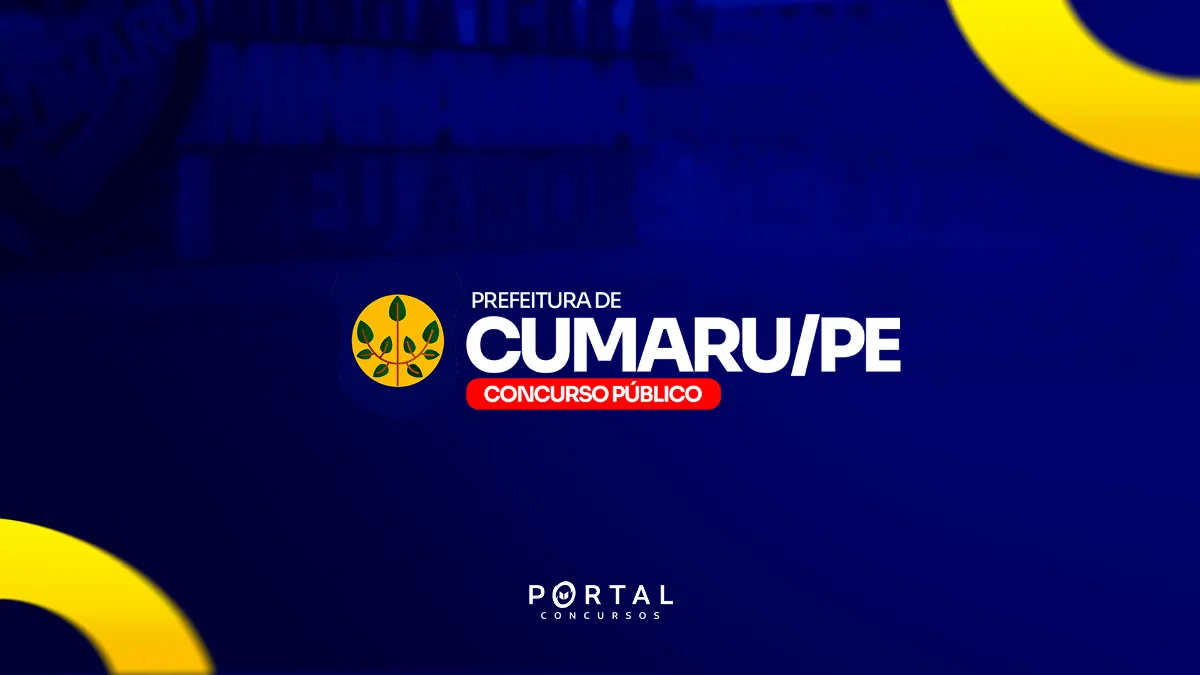 Concurso Prefeitura de Cumaru (PE): Edital publicado com salários de até R$ 8 mil